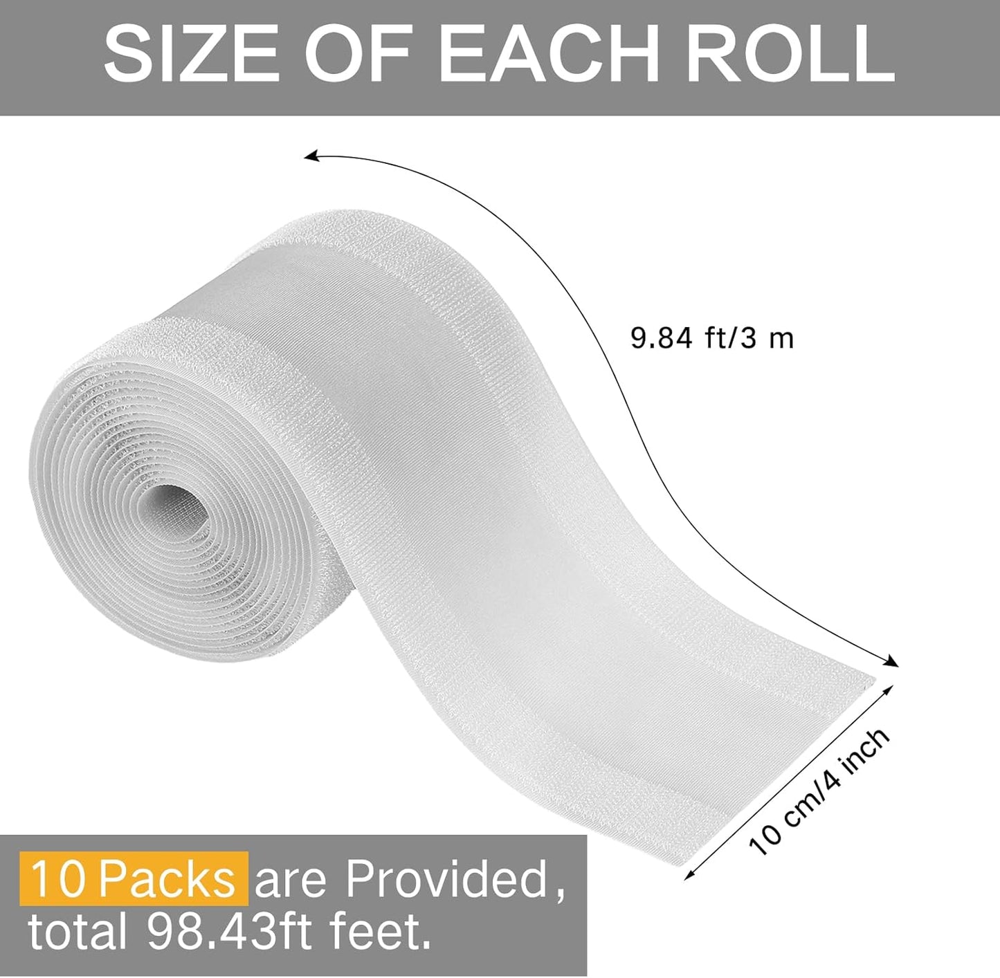 WILLBOND Grip Floor Cable Cover Cords Protector Management Only for Commercial Office Carpet (98.43 ft,Grey)