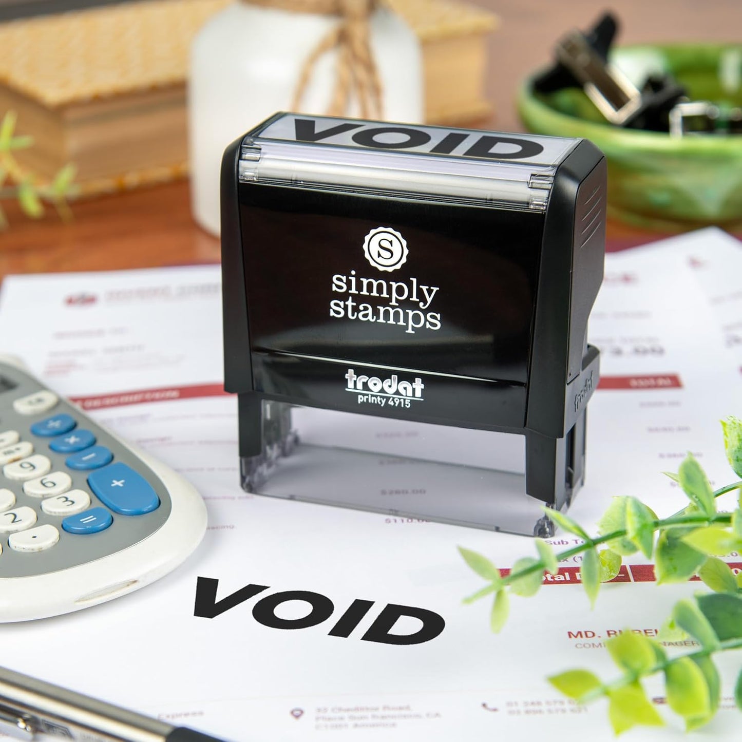 Void Office Stamp | 4 Different Sizes | 20 Designs | Multiple Color Options | Perfect for Quick Validation of Office Documents (Void, Xtra Wide)