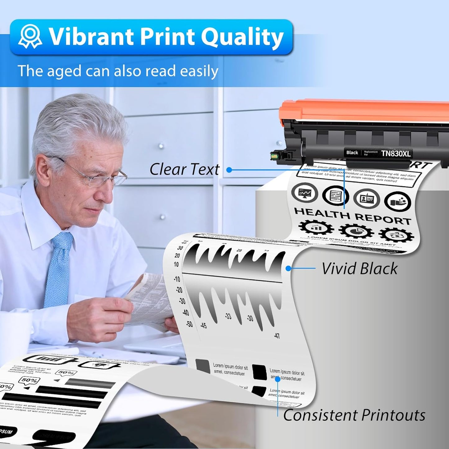 ZIPRINT TN830XL Toner 2 Pack(with chip) Compatible Replacement for Brother tn830 tn830xl tn830/xl/v tn-830xl Toner for HL-L2460DW DCP-L2640DW HL-L2405W MFC-L2820DW MFC-L2900DW HL-L2480DW Printer