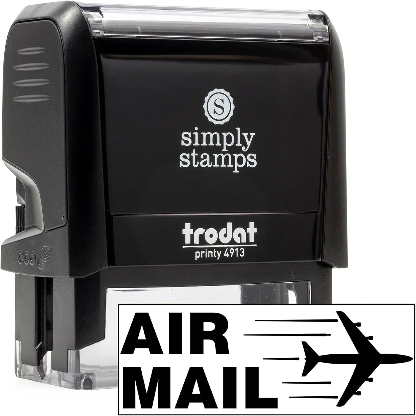 Air Mail Office Stamp | 4 Different Sizes | 20 Designs | Multiple Color Options | Perfect for Quick Validation of Office Documents (Air Mail, Large)
