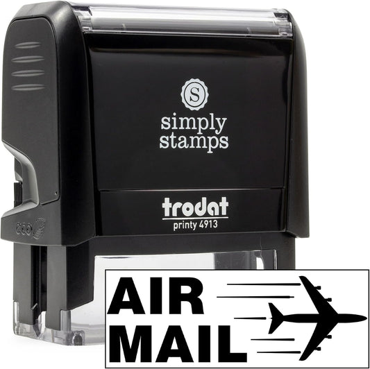 Air Mail Office Stamp | 4 Different Sizes | 20 Designs | Multiple Color Options | Perfect for Quick Validation of Office Documents (Air Mail, Large)