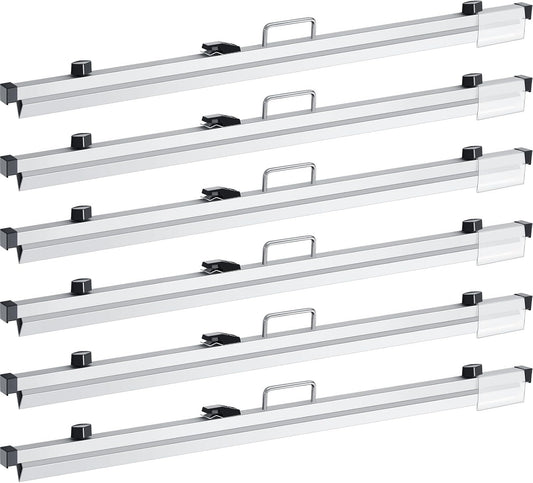 Estune 6 Pcs Blueprint Hanging Clamps Binding Strips Storage for Construction Paper Poster Plans Drawings Arts(36 Inches)