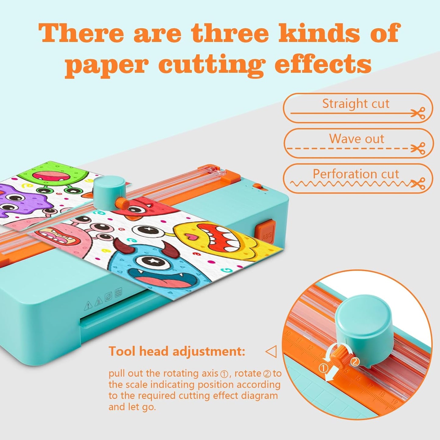 MECOLOUR Thermal Laminator Machine,3-in-1 Laminator with Built-in Paper Trimmer,Hole Punch & Corner Rounder,A4 Laminating Machine Fast 3-Min Warm-Up,Ideal for Teachers,Offices,Business or Home 110V