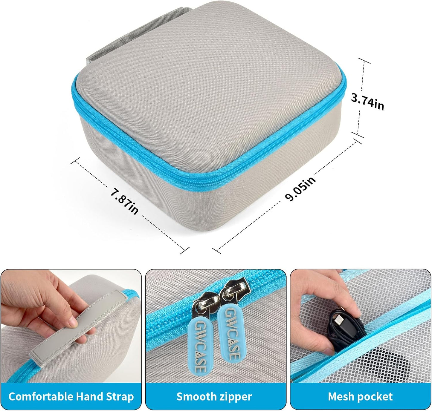 GWCASE Storage Case for Brother PT-N10 Personal Handheld Label Maker, Portable Carrying Holder Organizer for Label Tapes and Other Accessories（Bag Only）