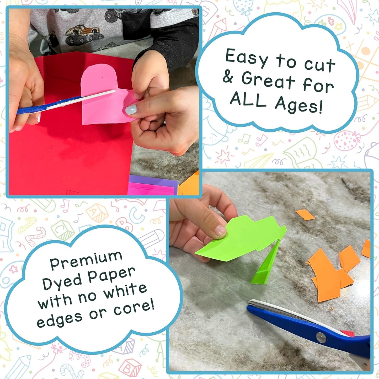 Hygloss Pink Bright Colored Cardstock - 8.5x11-Inch, 90 Sheets, 65 lb/ 176 gsm, Fade-Resistant, Acid-Free Color Card Stock Paper