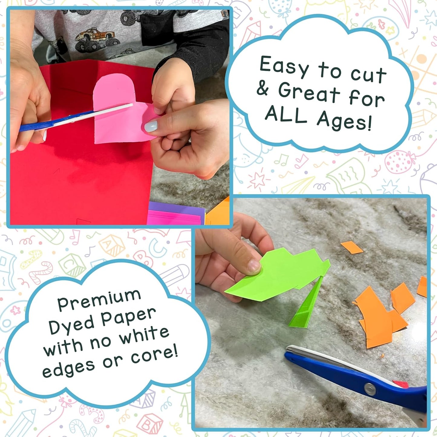 Hygloss Light Blue Bright Colored Cardstock - 8.5x11-Inch, 90 Sheets, 65 lb/ 176 gsm, Fade-Resistant, Acid-Free Color Card Stock Paper