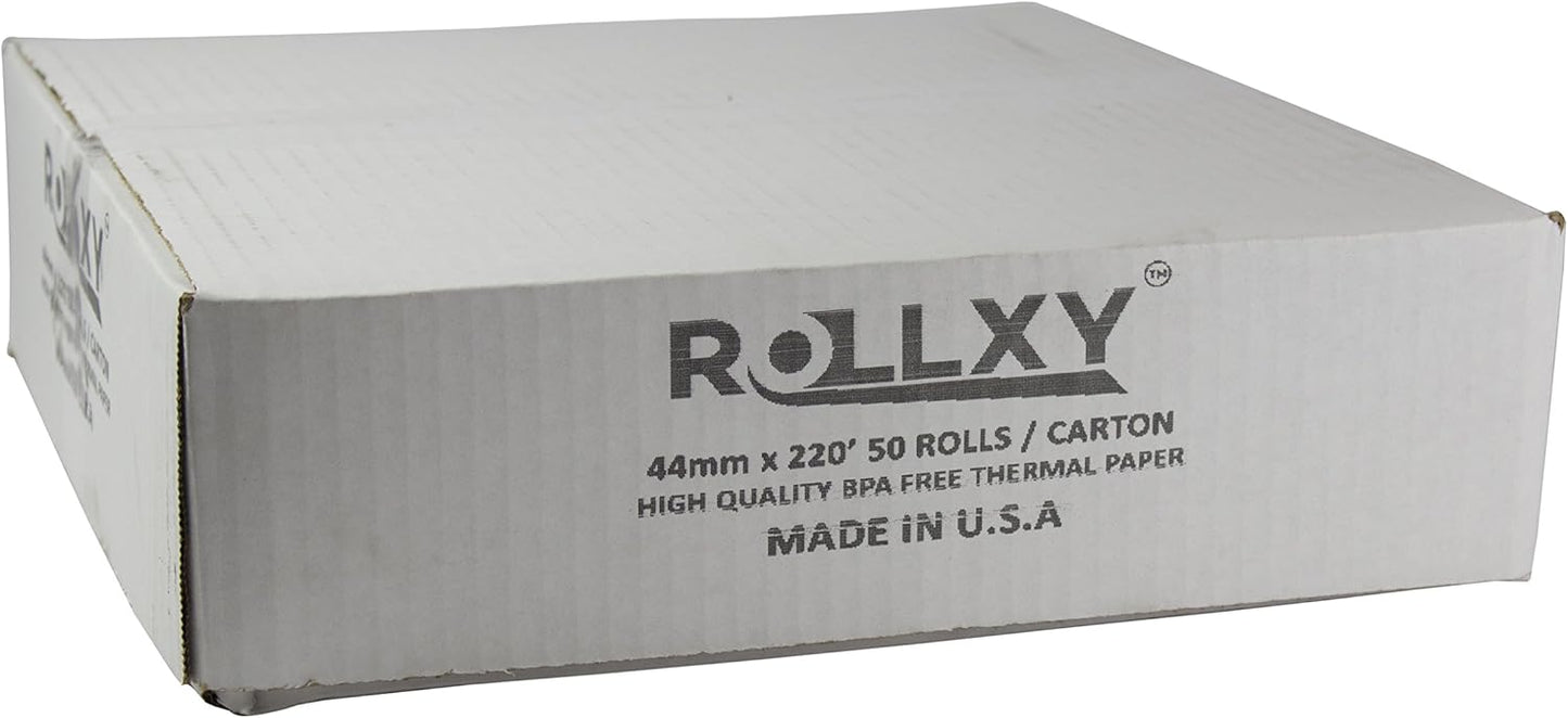 1 3/4" (44mm) X 220' Thermal Paper (50 Rolls) …