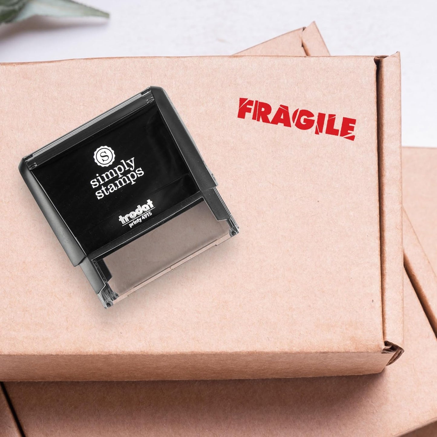 Fragile Office Stamp | 4 Different Sizes | 20 Designs | Multiple Color Options | Perfect for Quick Validation of Office Documents (Fragile, Xtra Wide)