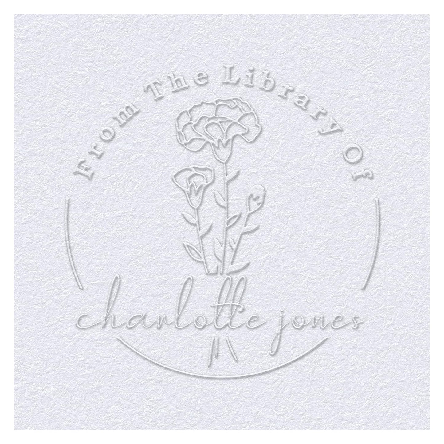 Book Embosser Custom Embosser Stamp with Your Name or Design Personalized Library Embosser Stamp Customized Books Business Cards Paper Documents Notebooks etc. (17)