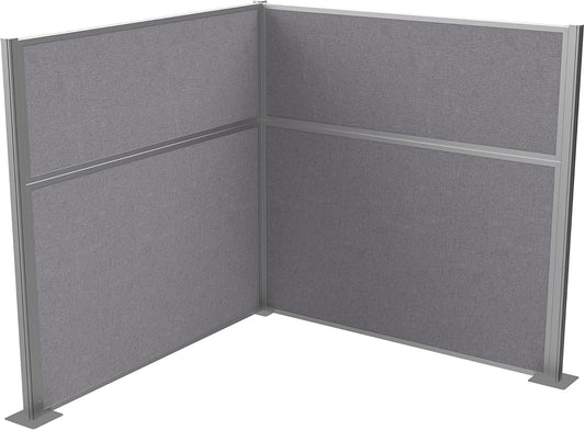 Versare Hush Panel Cubicle Kit | Workstation Partition Walls | Sound Dampening Cubicle Walls | Partitions for Desks