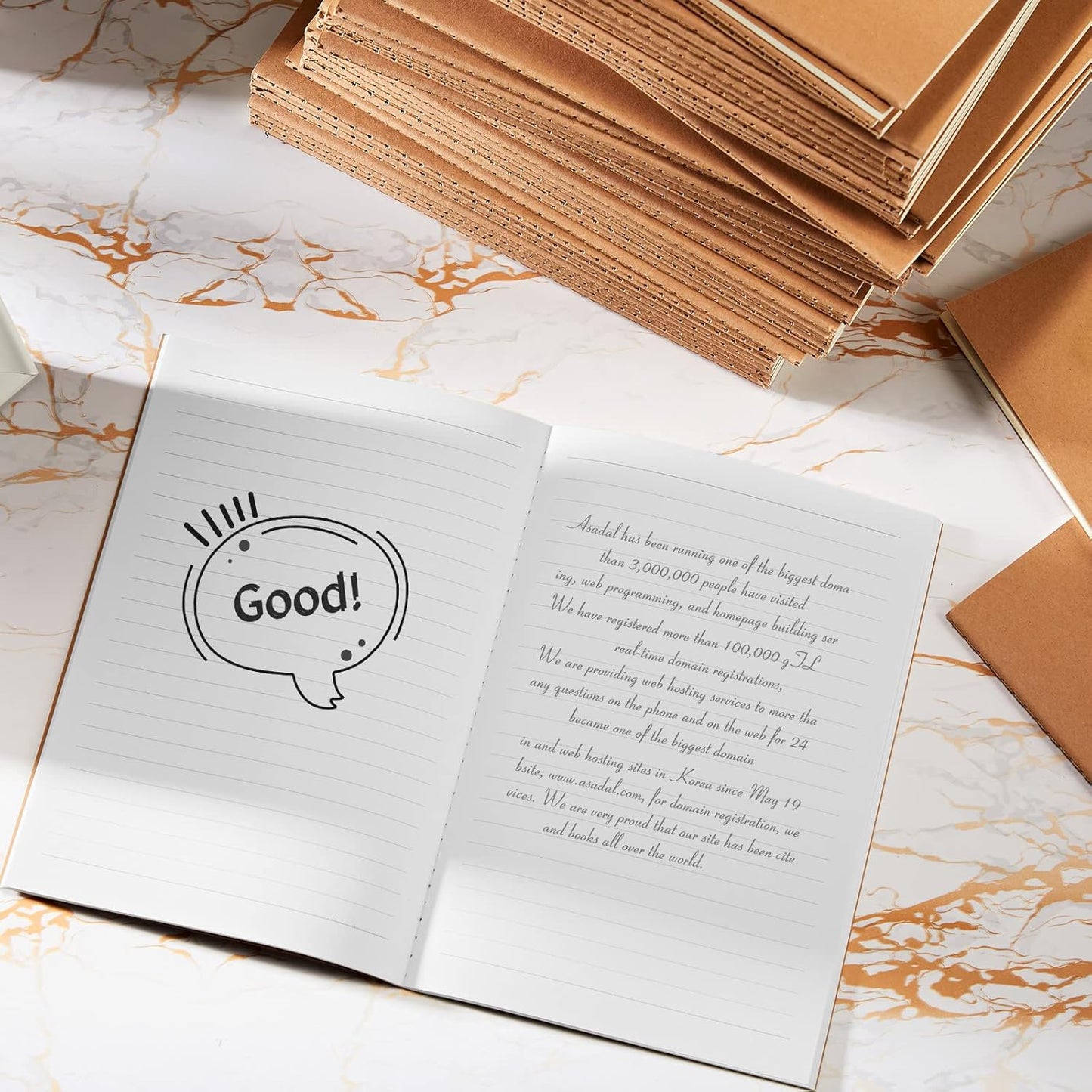 100 Pcs Kraft Notebook Journals 5.5 Inch x 8.3 Inch A5 Softcover Notebooks Bulk for Writing Sketch Office Notepad with 60 Pages 30 Sheets (Multicolor,Lined)(Black, Brown,Lined)