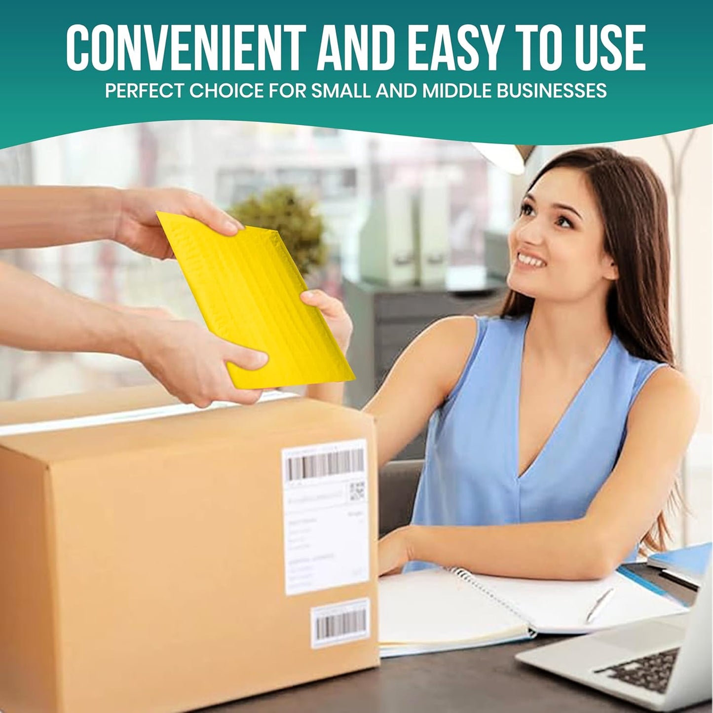 Levex - #2 8.5" x 12" [10 Pack] Yellow Poly Bubble Mailers, Padded Envelope Mailers, Packing Envelope & Mailing Bags for Shipping