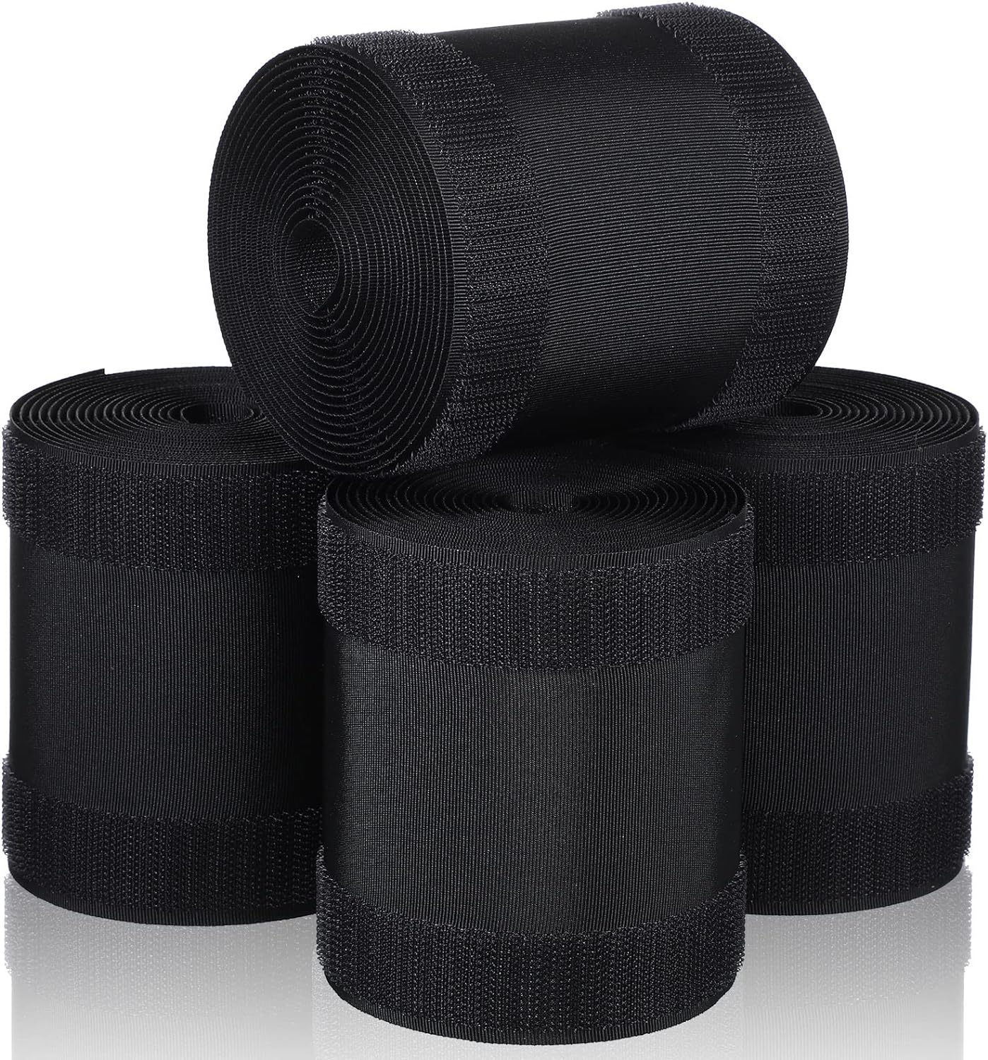 WILLBOND Carpet Cord Cover Cable Grip Floor Cover Cable Protector Management Only for Commercial Office Carpet(Black,39.37 ft)