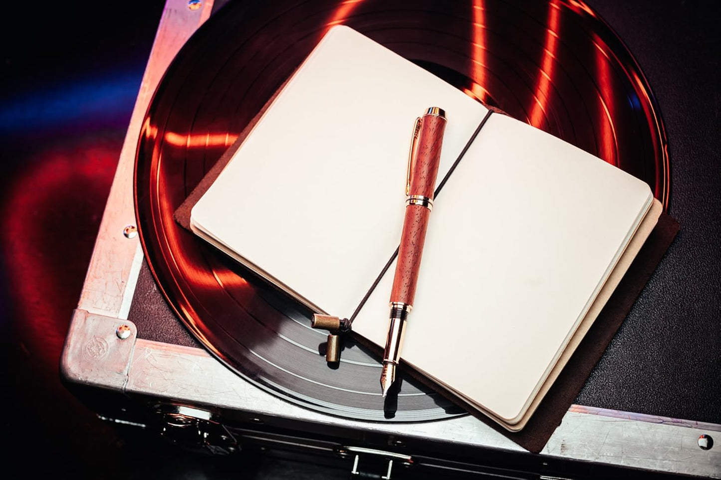 Wanderings A6 Travelers Notebook/Handcrafted Genuine Leather Journal - 4.5" x 6" - This Small Refillable Travel Journal is Rugged Enough to Capture All Life's Adventures. 100 GSM Blank Inserts