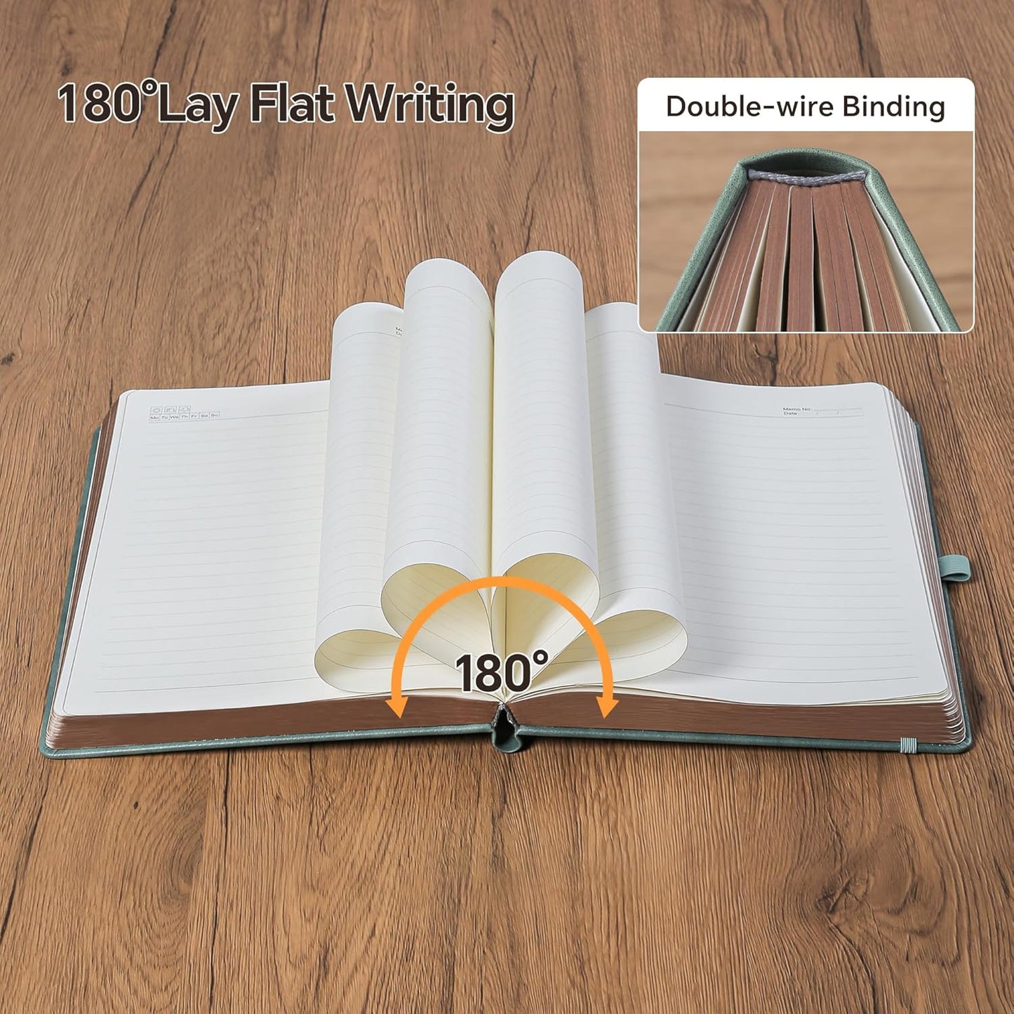 ZXHQ A5 360 Pages Lined Journaling Notebooks with Pen, Journals for Women Men, Tree of Life Design, Fine Inner Pocket - Grey