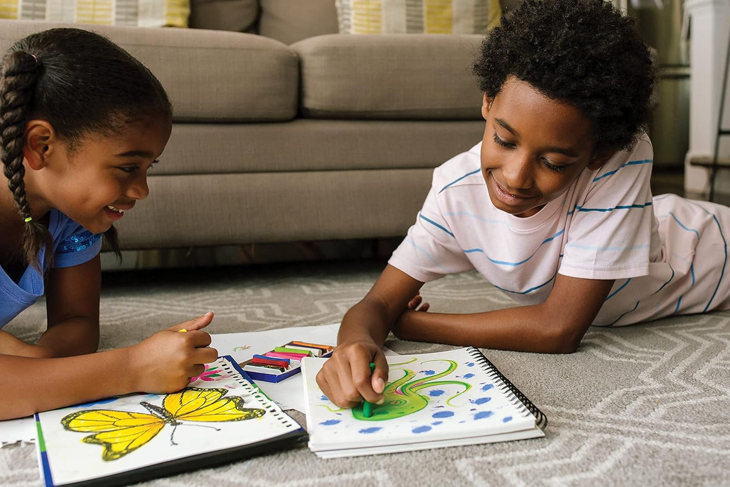 Prang Pastello Paper Chalk, Square, Assorted Colors, 12 Count