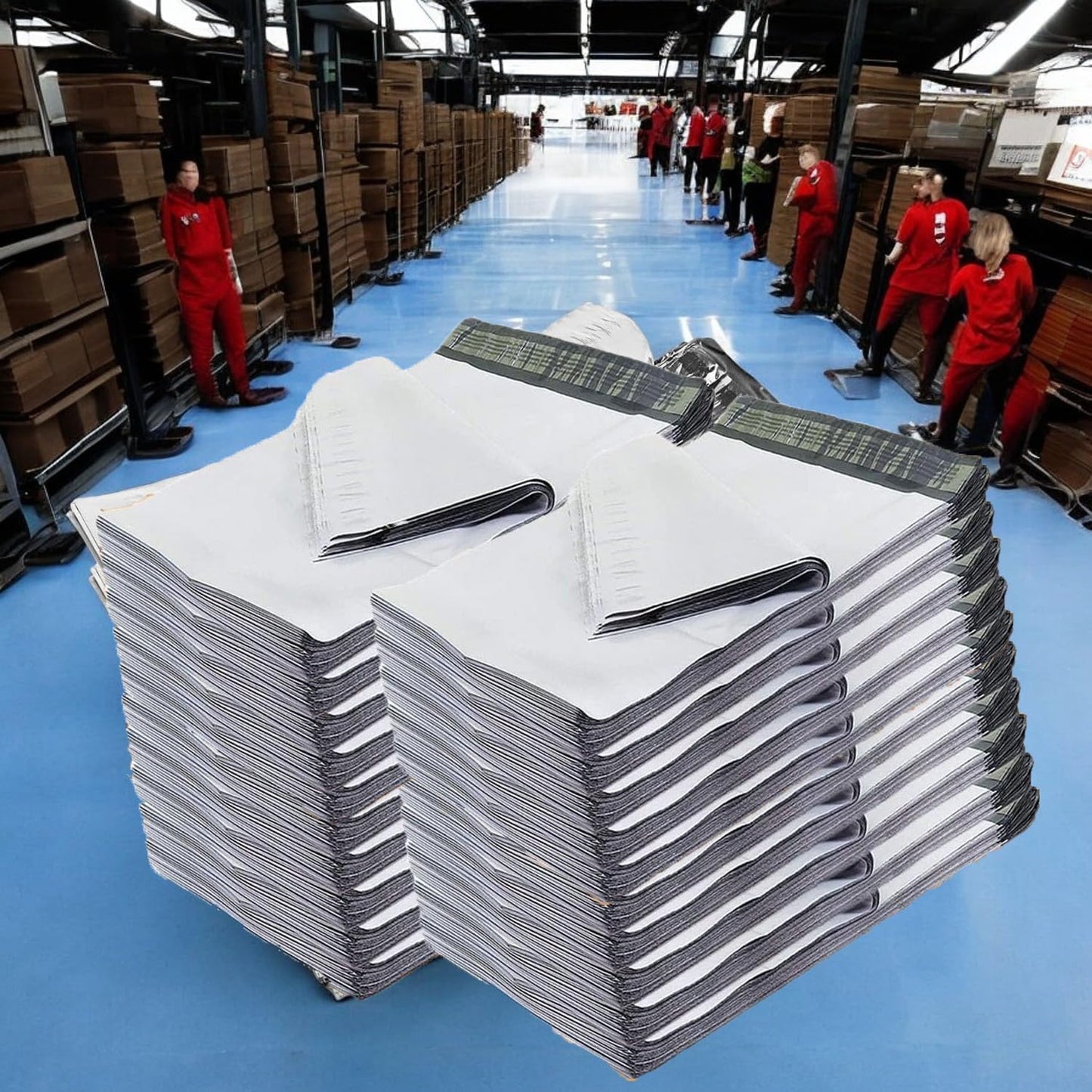 iMBAPrice 1000 - 7.5x10.5 Premium Matte Finish White Poly Mailers Envelopes Bags (iMBA-2PM-1000)