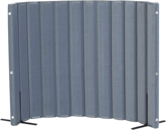 Children’s Factory 48" x 6' Quiet Divider With Sound Dampening Panels, Freestanding Room Divider Wall, Slate Blue