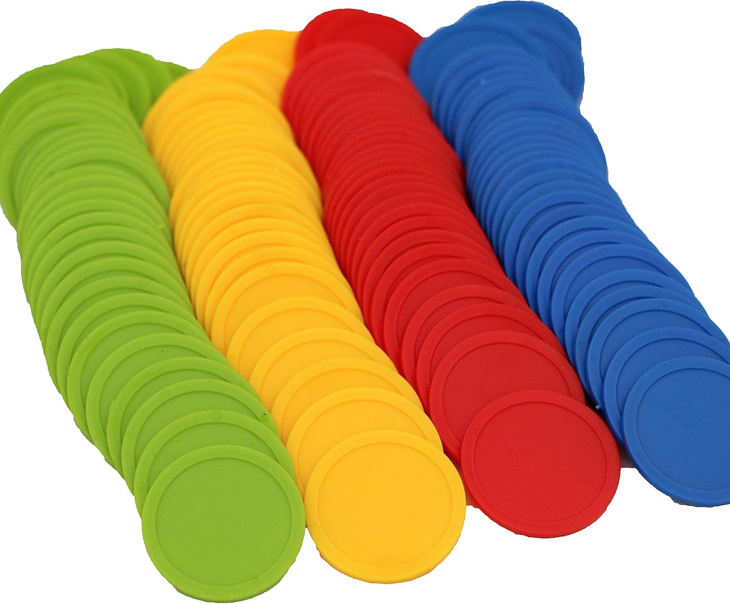 35MM/1.37-inch Box of 120 Counting Coins for Poker Chips and Game Coins (Red+Yellow+RoyalBlue+LawnGreen, 35MM/1.37-inch)