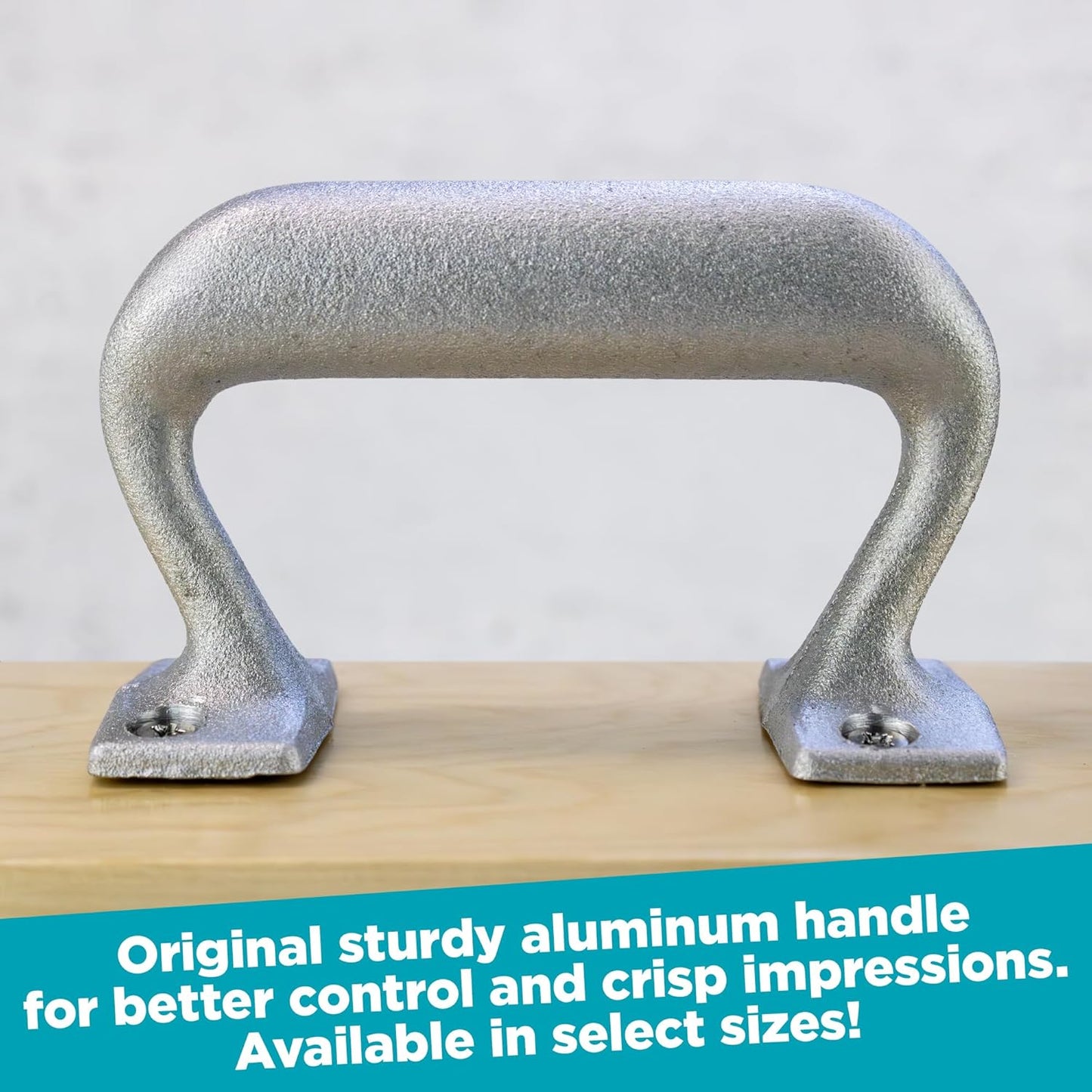 Custom Logo Hand Stamp - Personalized Wood Rubber Stamp - Upload Your Own Image (4"x4")