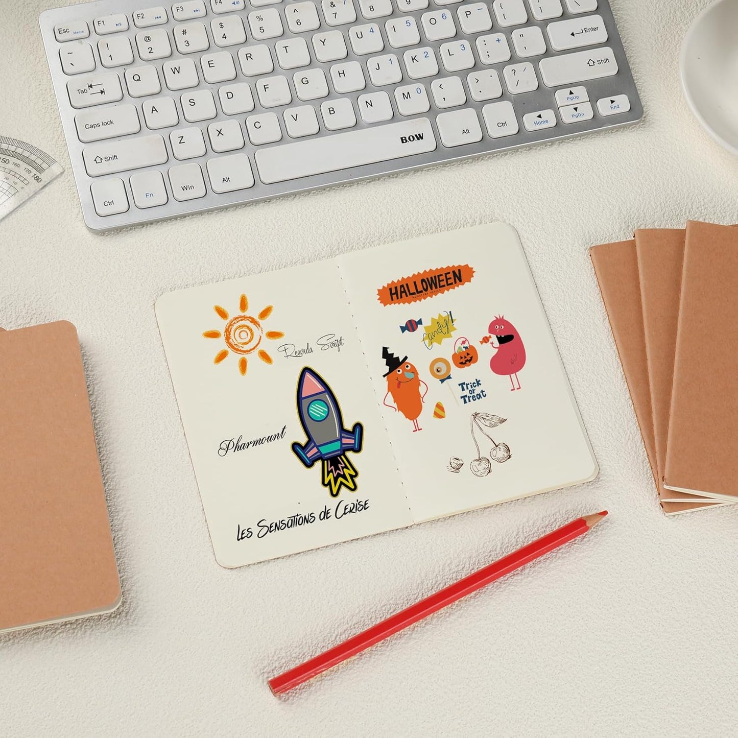 20 Pack Blank Small Pocket Notebook Journals Bulk with Thick Unlined Paper, 60 Pages, 5.5x3.5 inch, A6 Size, Easy to Carry, Kraft Cover, Diary Writing Sketchbook Subject Notebooks Planner