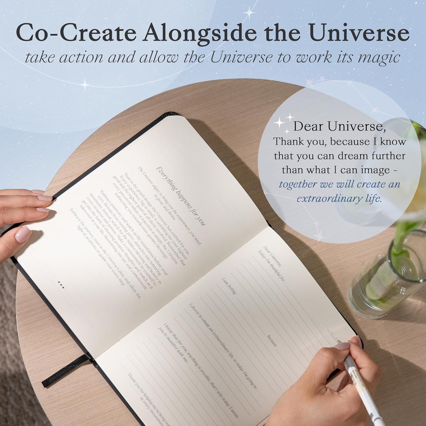 Daily Gratitude Journal (with 160 pages) | Letters to the Universe | Gratitude and Manifestation Journal | Thoughtful Spiritual Gift - English Version