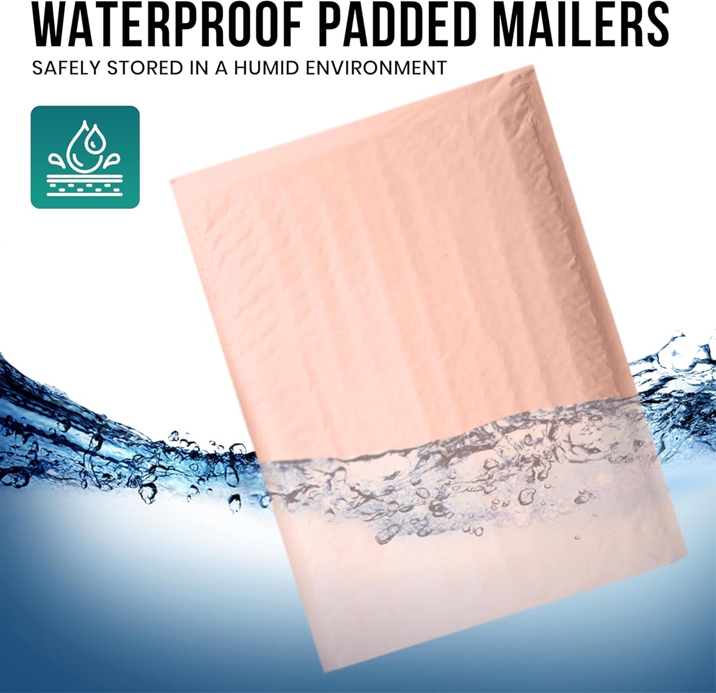 Levex - #000 4" x 8" [10 Pack] Light Pink Poly Bubble Mailers, Padded Envelope Mailers, Packing Envelope & Mailing Bags for Shipping