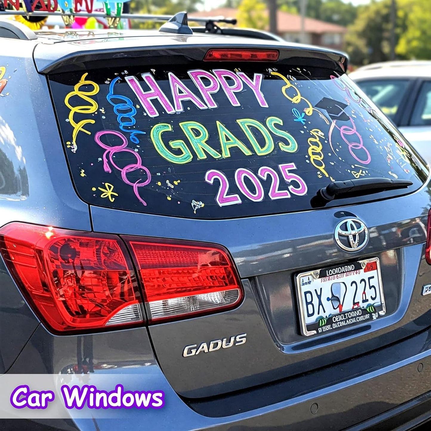 White Liquid Chalk Markers Set (8 Pack), 6mm Reversible Thick & Chisel Tip, Wet Erase Paint Pens for Non Porous Blackboard Chalkboard, Car Glass Windows, School Business Supplies