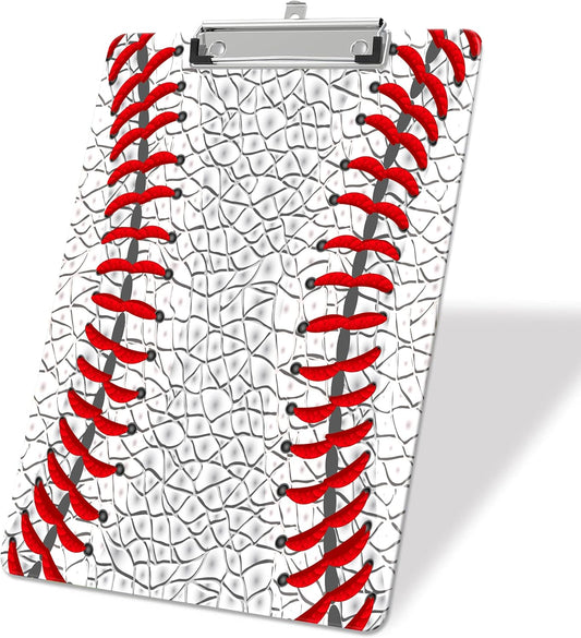 Baseball Plastic Clipboards,Decorative Plastic Acrylic Clipboard for Teacher Social Worker Students Office Supplies 8 * 12