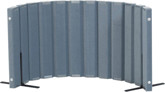 Children’s Factory 30" x 6' Quiet Divider With Sound Dampening Panels, Freestanding Room Divider Wall, Slate Blue