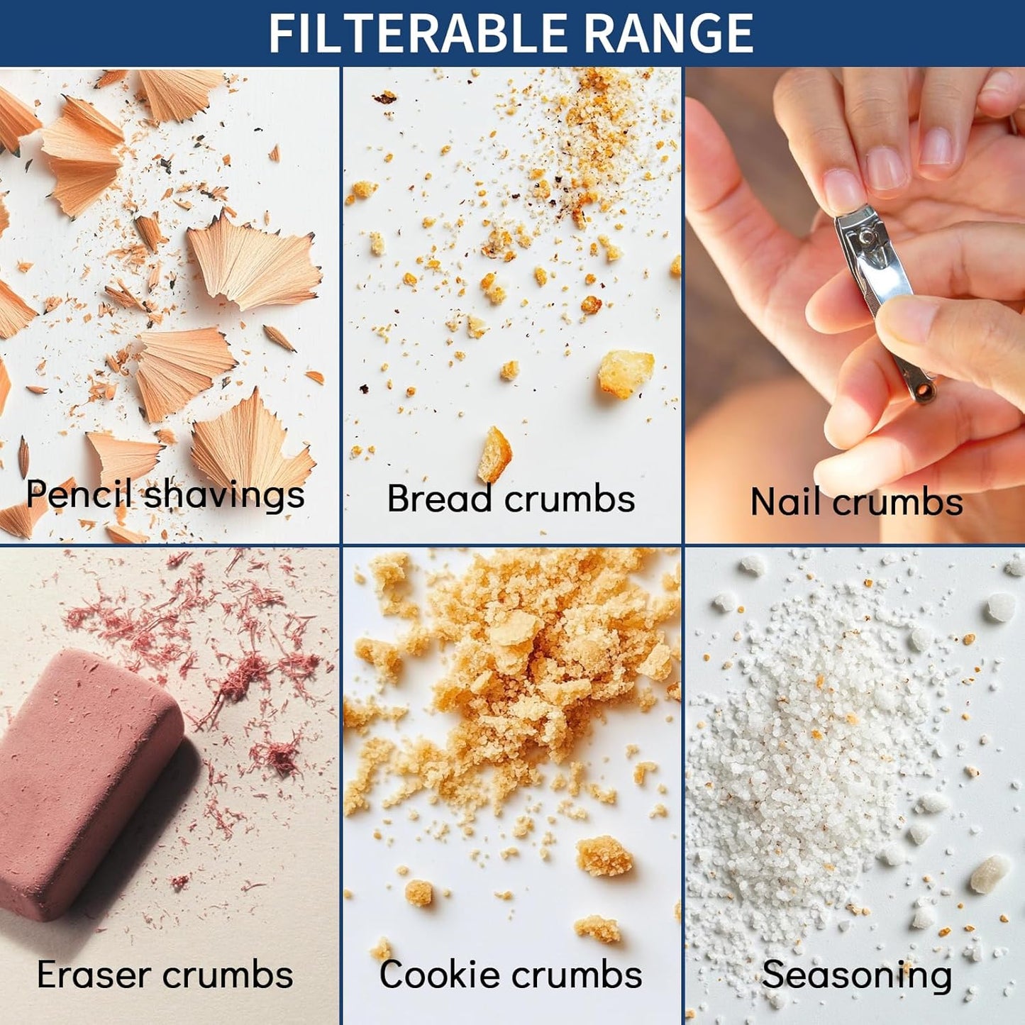 Desktop Vacuum Cleaner, Mini Table Dust Crumb Sweeper USB Charging for Cleaning Eraser Crumbs, Dust, Crumbs, Computer Keyboard and Car (Black)