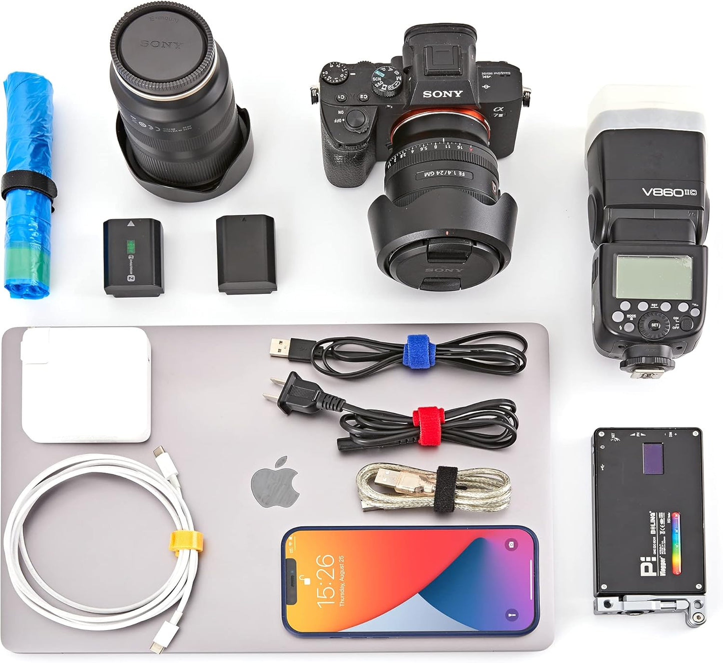 150 PCS Fastening Cable Ties Reusable, Multi-purpose 8 in Cable Management Ties with Hook and Loop, Adjustable Cord Ties for Organizing Home, Office and Data Centers, 5 Colors