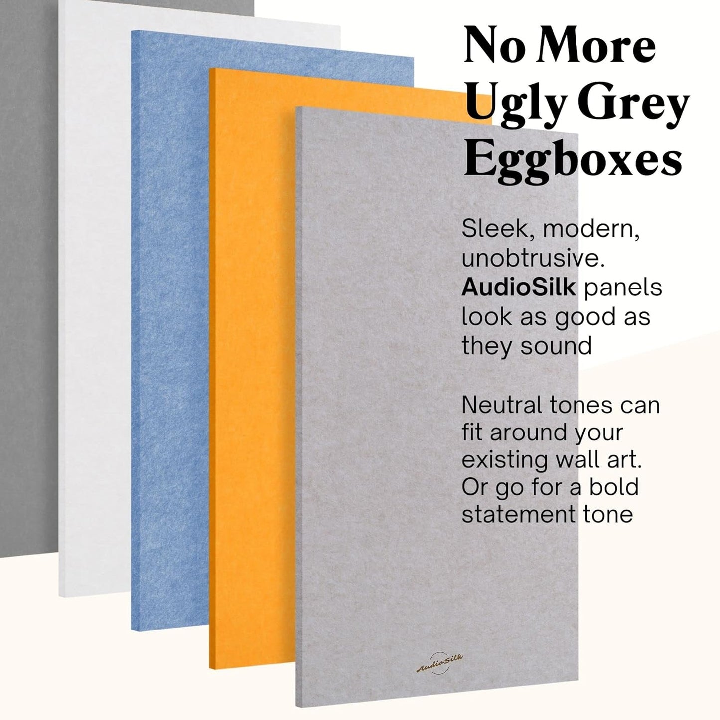 Acoustic Panels, 4 Pack ROOM KIT, Large, 46" x 23", Pale Blue