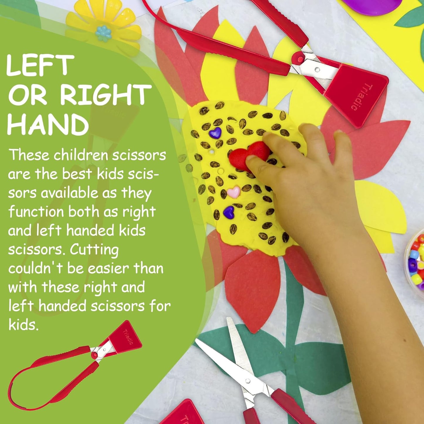 Loop Scissors for Kids with Safety Shield, Right or Left Handed for Preschools, Schools, Classrooms, Adaptive and Special Needs Children (1)