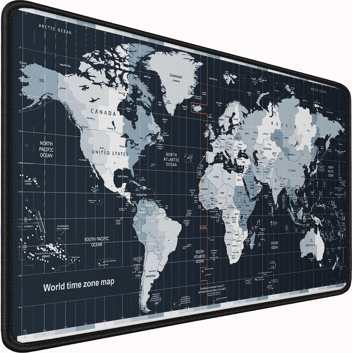 Large Gaming Mouse Pad with Stitched Edges, 31.5x15.7 in Extended Computer Keyboard Mouse Mat, Water Resist Non-Slip Mousepad Rubber Base Long XXL Desk Mousepad for Work & Gaming, Home, Map