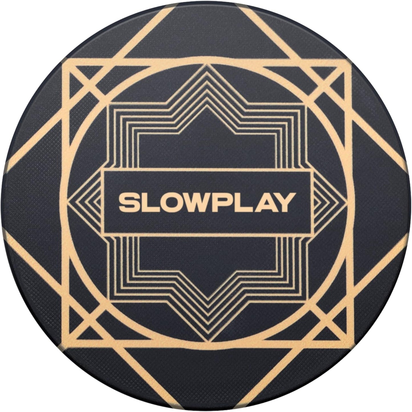 SLOWPLAY Nash Ceramic Poker Chips in Bulk, Casino Grade Ceramic 12-Gram Poker Chip for Texas Hold'em, 43mm Professional Chips Pack of 50 (Black)