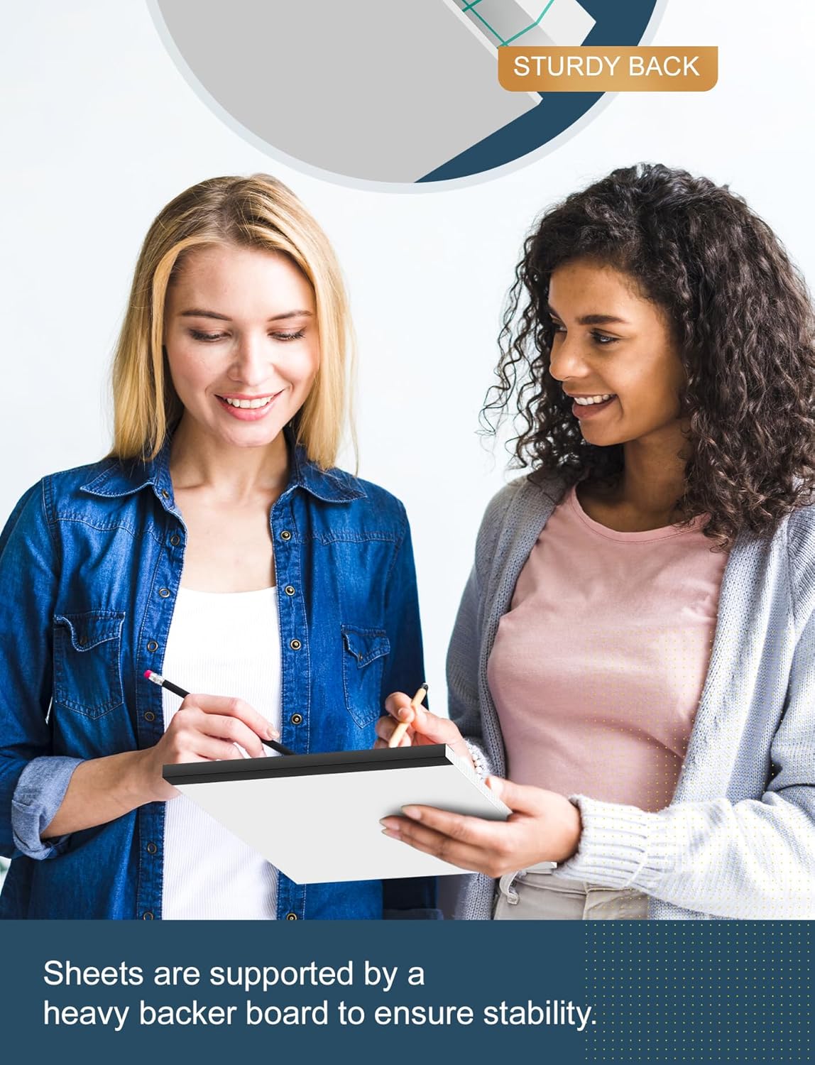 Grid Paper Pads 8.5 x 11, 3 Pack, 4x4 Blue Quad Graph Paper Pads 8.5 x 11, White Quadrille Pad, Easy Tears Off, Cardboard Backing, Grid Notebook 8-1/2" x 11", 70 GSM Graft Paper, 30 Sheets/Pad