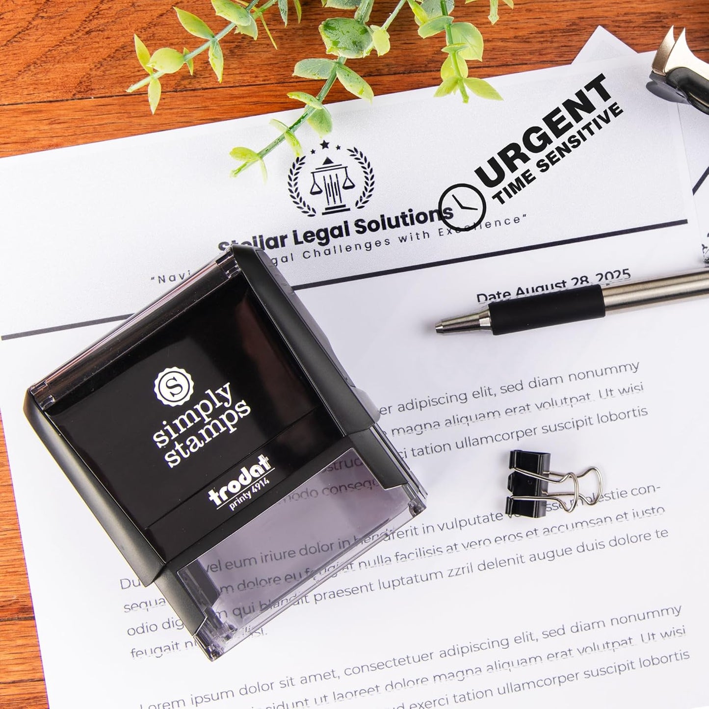 Urgent Time Sensitive Office Stamp | 4 Different Sizes | 20 Designs | Multiple Color Options | Perfect for Quick Validation of Office Documents (Urgent Time Sensitive, Xtra Large)