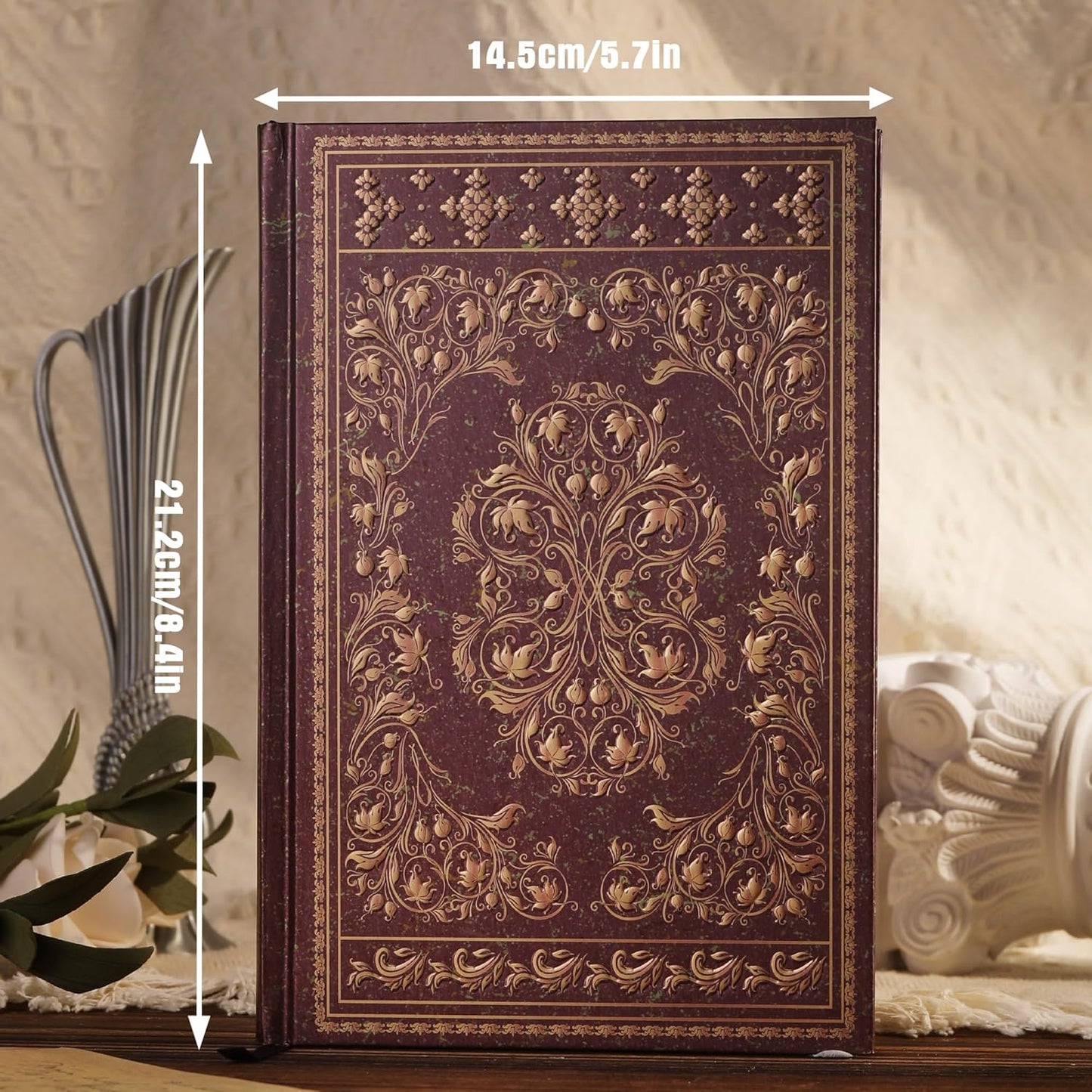 Line Notebooks for Women Men, A5 Aesthetic Hardcover Ruled Diary, 100 GSM Journals for Writing for Work, Note Taking, Office School