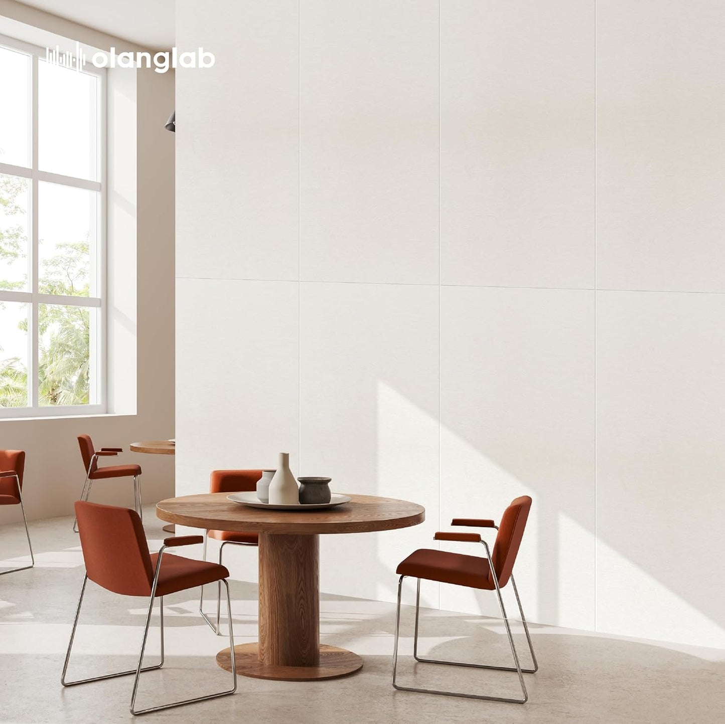 Olanglab Acoustic Wall Panels 10 Pack, 48 x 24 per Acoustic Panels Sound Absorbing, Sound Panels for Home Studio and Office, Plain White