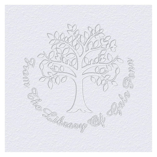 Customized Book Embosser Tree of life Color Stamp with Your Name or Design Personalized Library Embosser Stamp Custom Books Business Cards Paper Documents Notebooks etc. (Tree of Life-03)