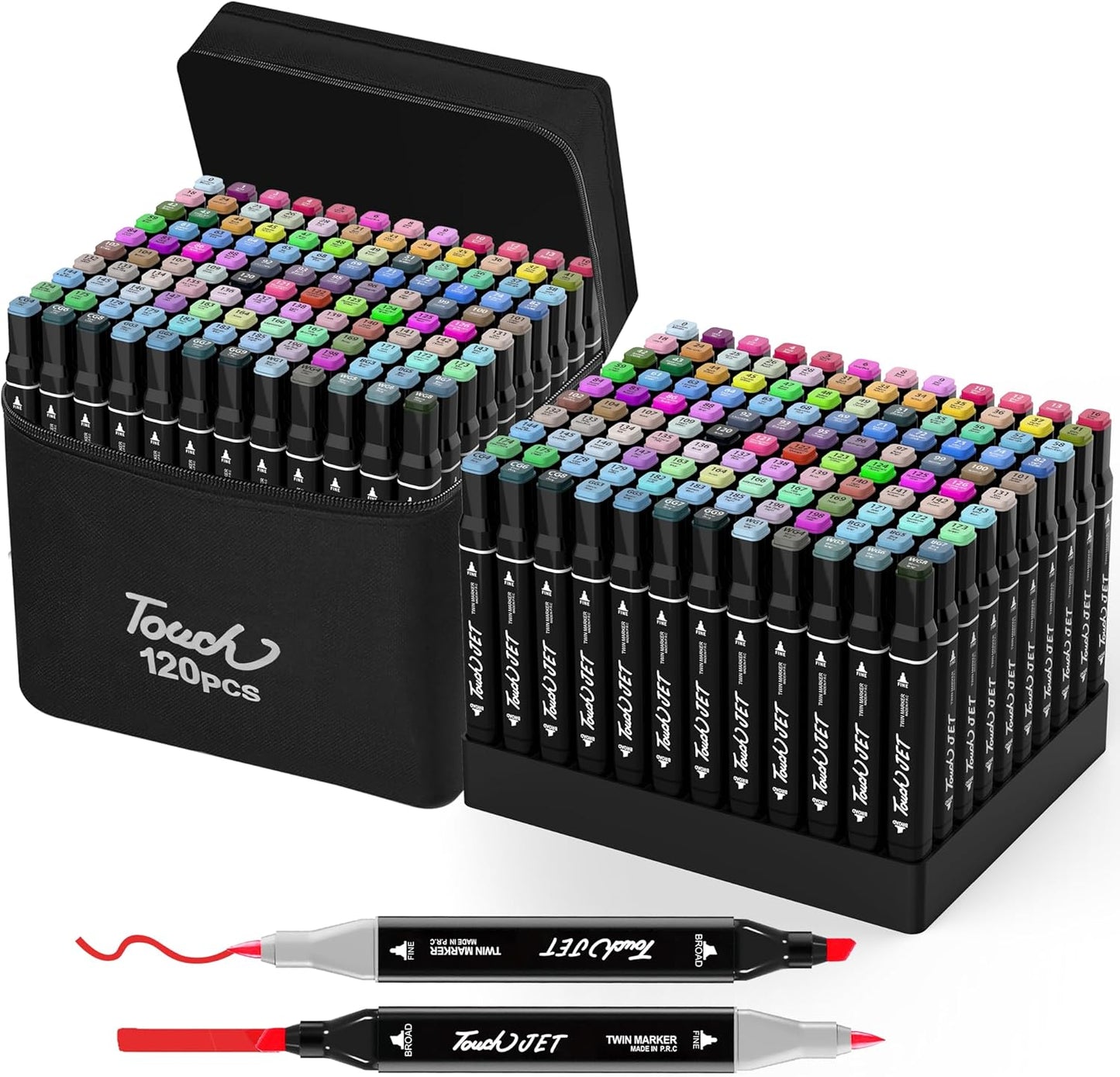 Alcohol Markers, 120 Colors Dual Tip Art Markers, Drawing, Coloring Marker for Kids Sketching Adult Coloring