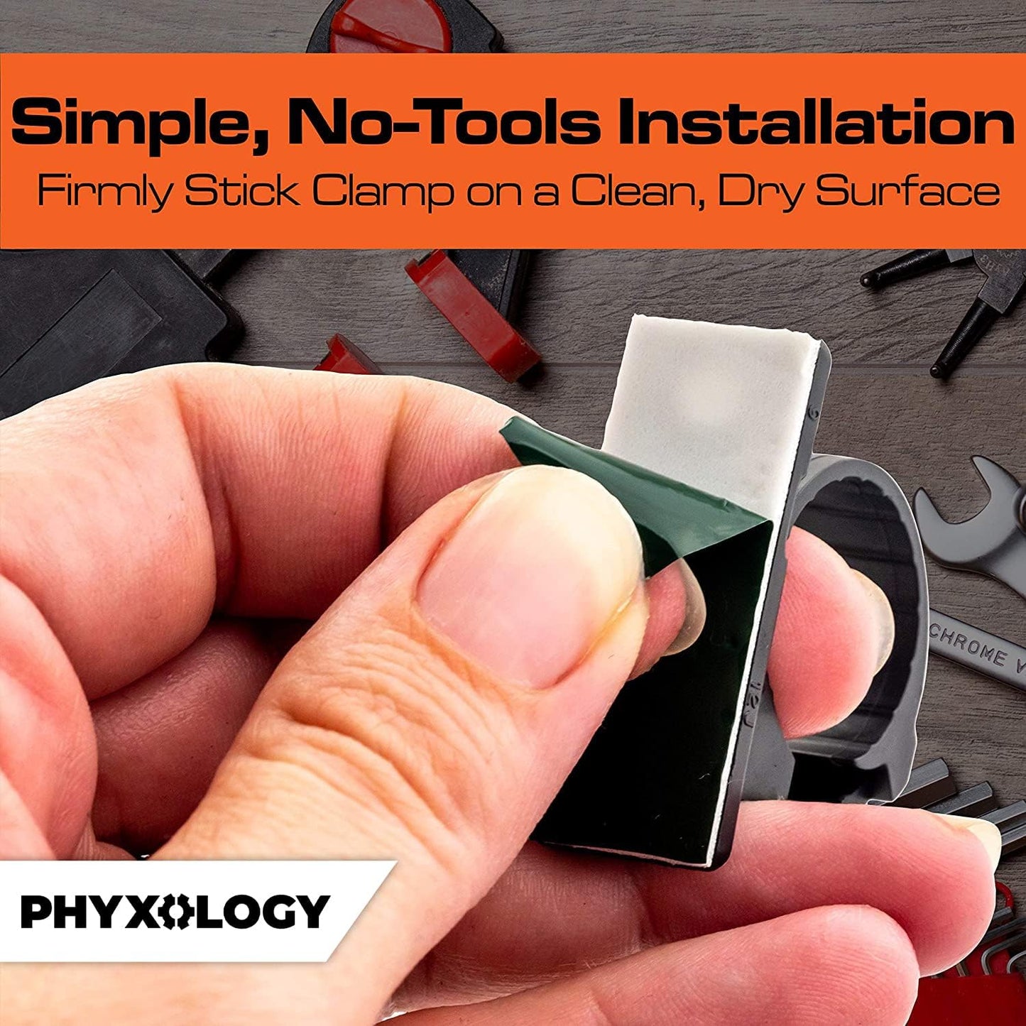 Pro-Grade, Adhesive-Backed Cable Clamps. Multi-Size Set of 20x 4, 6, 8, 10 and 12 mm Black Clips - Wire Management, Cord Organization - Home and Office Tools-Free Install (100 Pk)