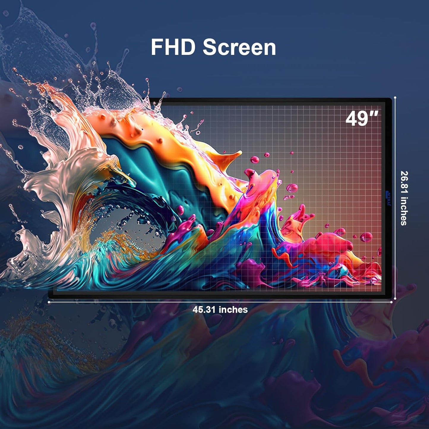 49" Digital Interactive Smart Boards, Electronic Whiteboard with Android OS & Screen Mirroring, Built-in Annotation & Live Streaming, Touch-Ready for Classroom Office Home (Board Only)