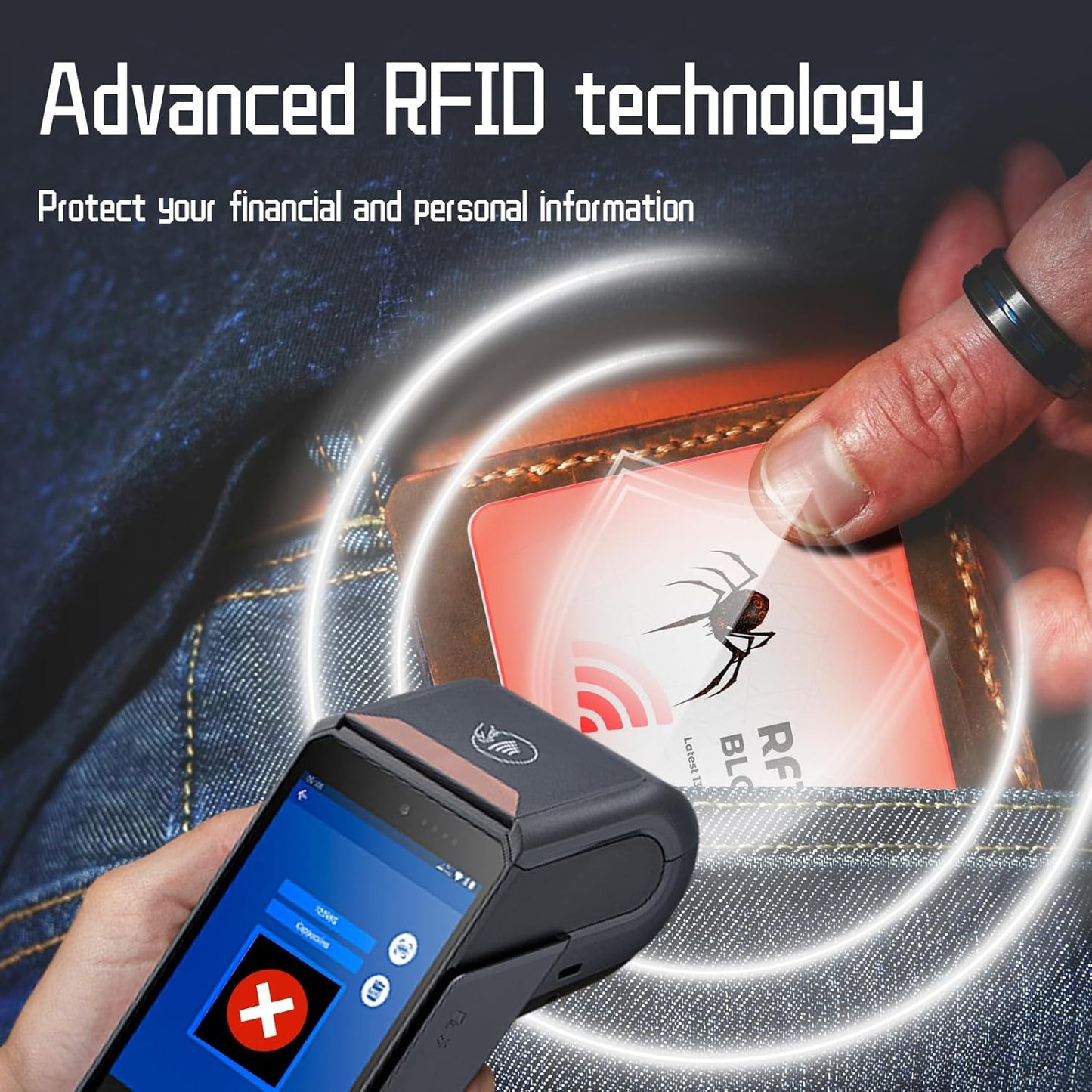 RFID Blocking Cards - 6 Pack Credit Card Protector for Wallet,Shields ID/Credit Card/Passport from Skimming