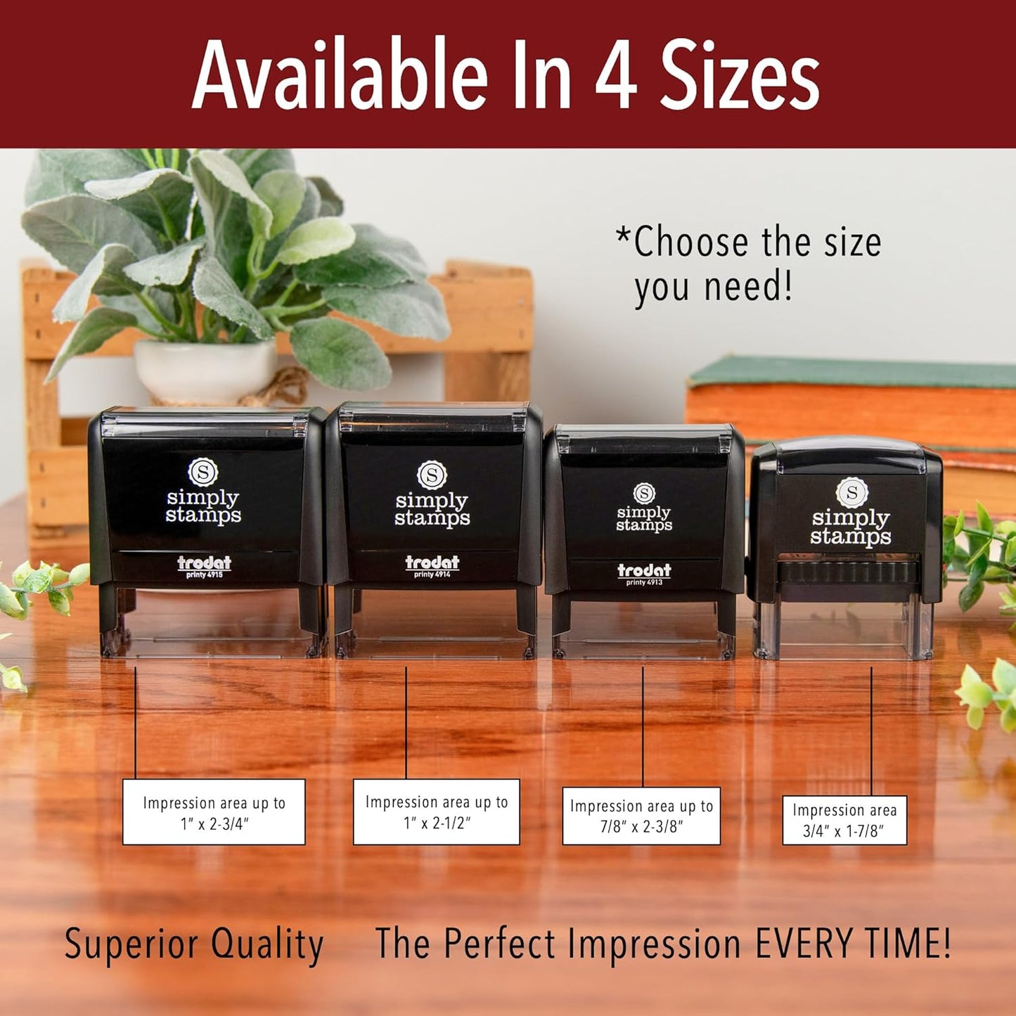 Entered Office Stamp | 4 Different Sizes | 20 Designs | Multiple Color Options | Perfect for Quick Validation of Office Documents (Entered, Large)