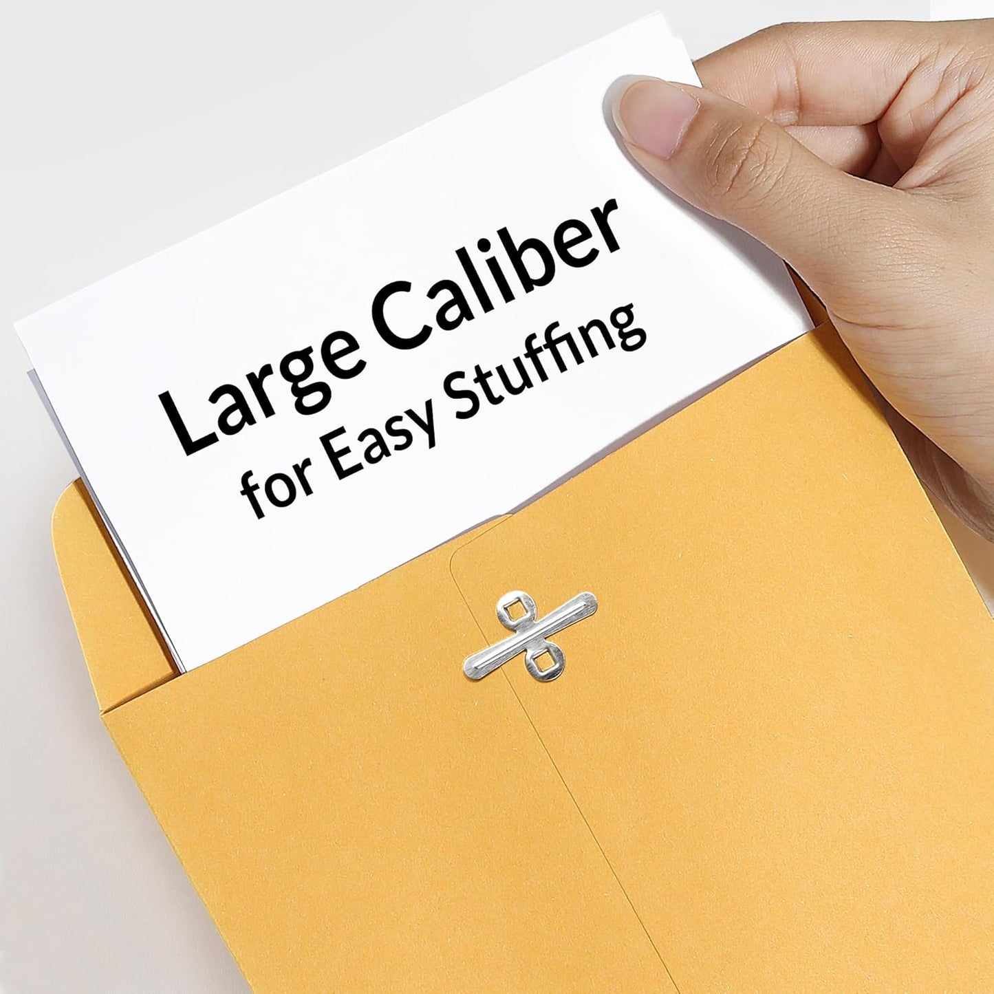 SUNEE 6x9 Clasp Envelopes 100 Count - 6x9 Inch Brown Kraft Envelopes with Clasp Closure – for Home, Office, Business, Legal or School, Great for Filing, Storing or Mailing Documents