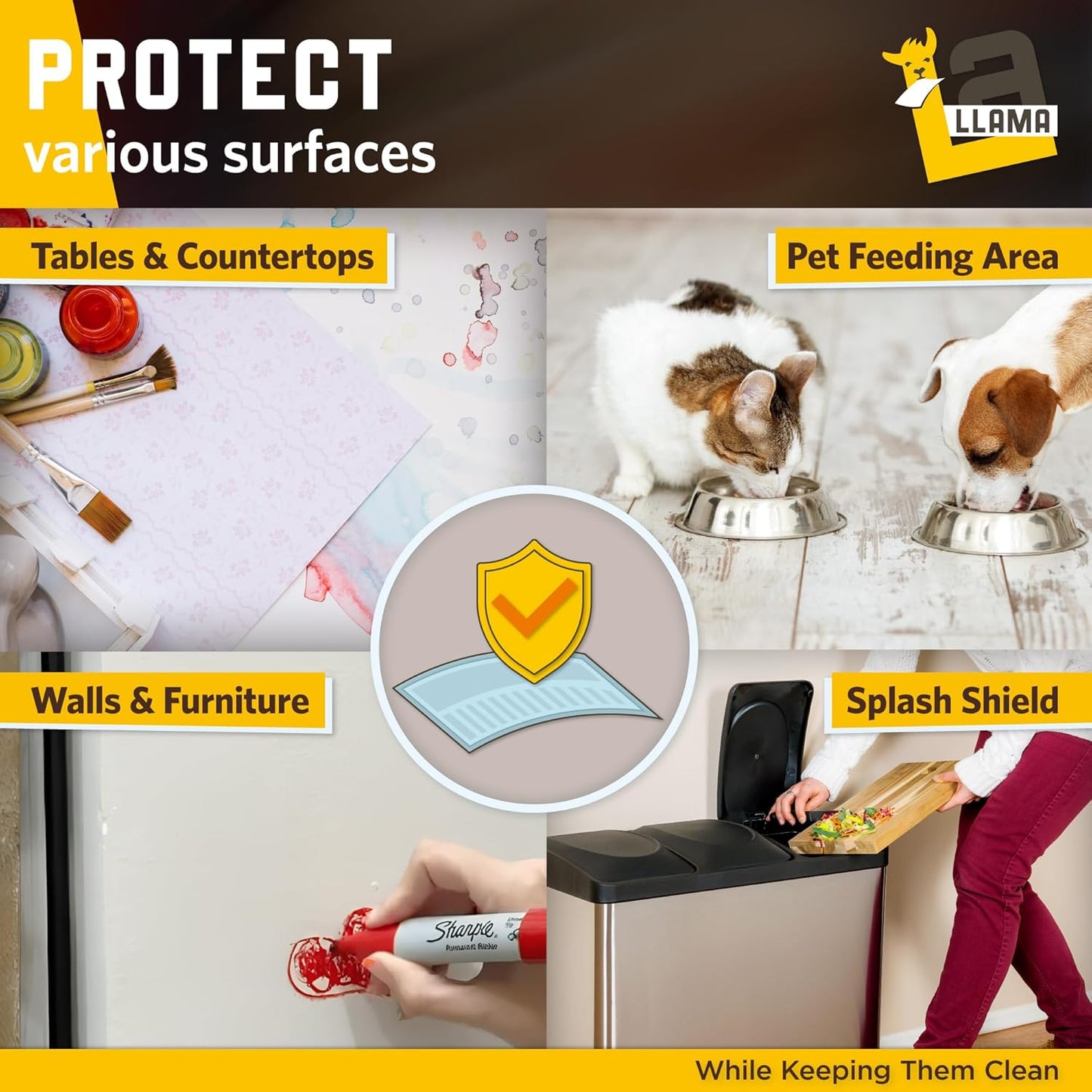 Matte Clear Contact Paper Roll 13.5 x 5ft - Multipurpose 2 Pack Self Adhesive Rolls