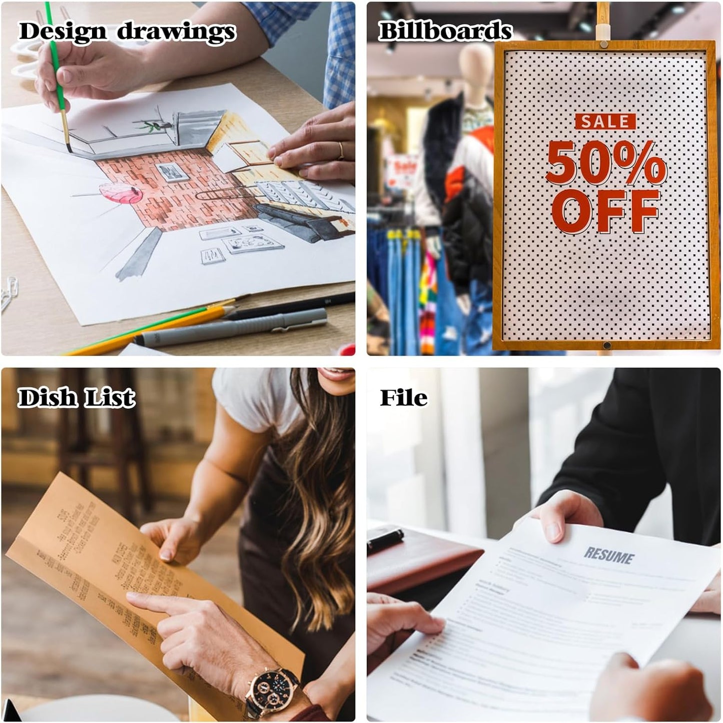 25 Pack 8.5" x 11" Hard Sheet Protectors, Rigid Print Protectors, Clear Waterproof Protectors, Paper Sleeves Photo Plastic Sleeves Hard Plastic Document Holder, Birth Certificate