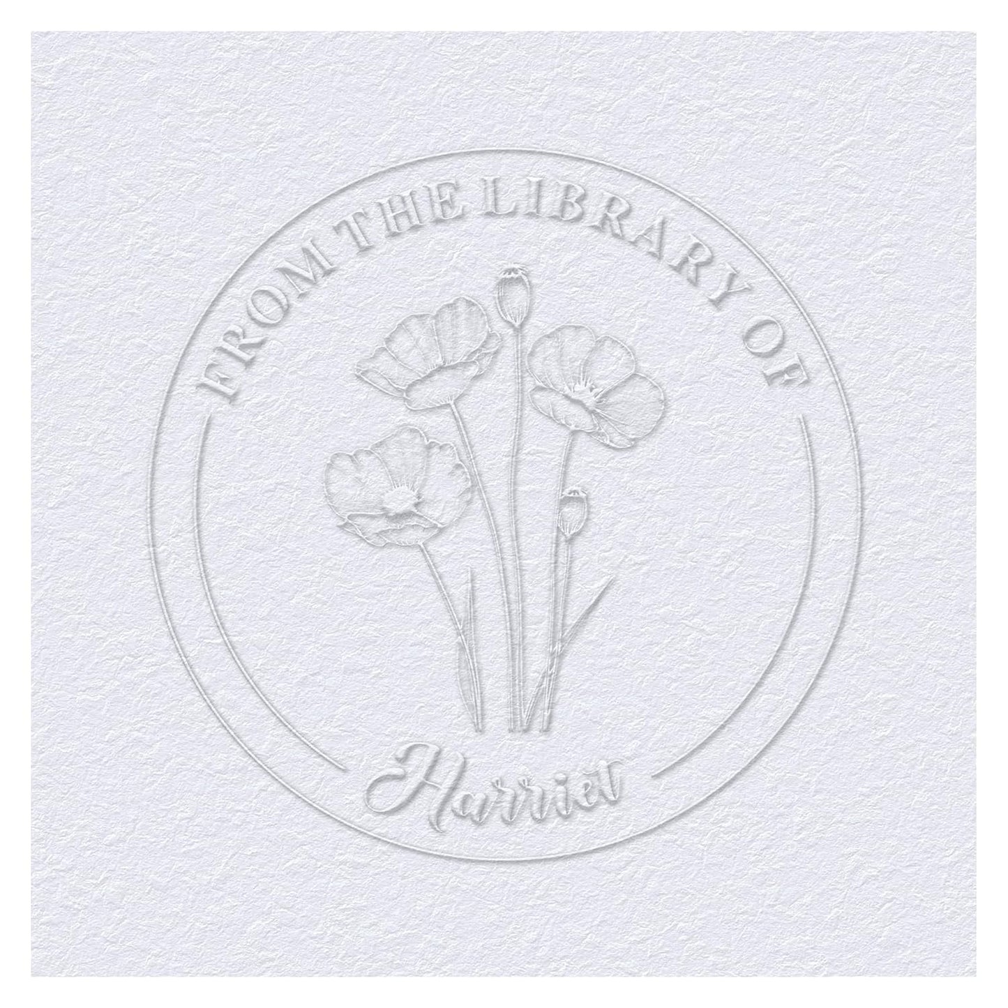 Book Embosser Custom Embosser Stamp with Your Name or Design Personalized Library Embosser Stamp Customized Books Business Cards Paper Documents Notebooks etc. (16)